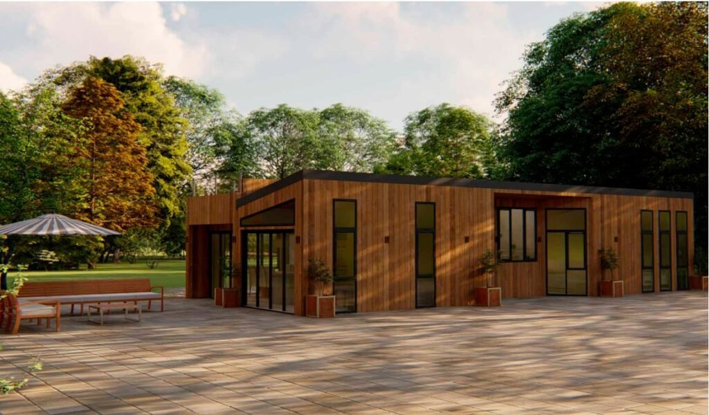 Building at Lost Shore Surf Resort in Edinburgh