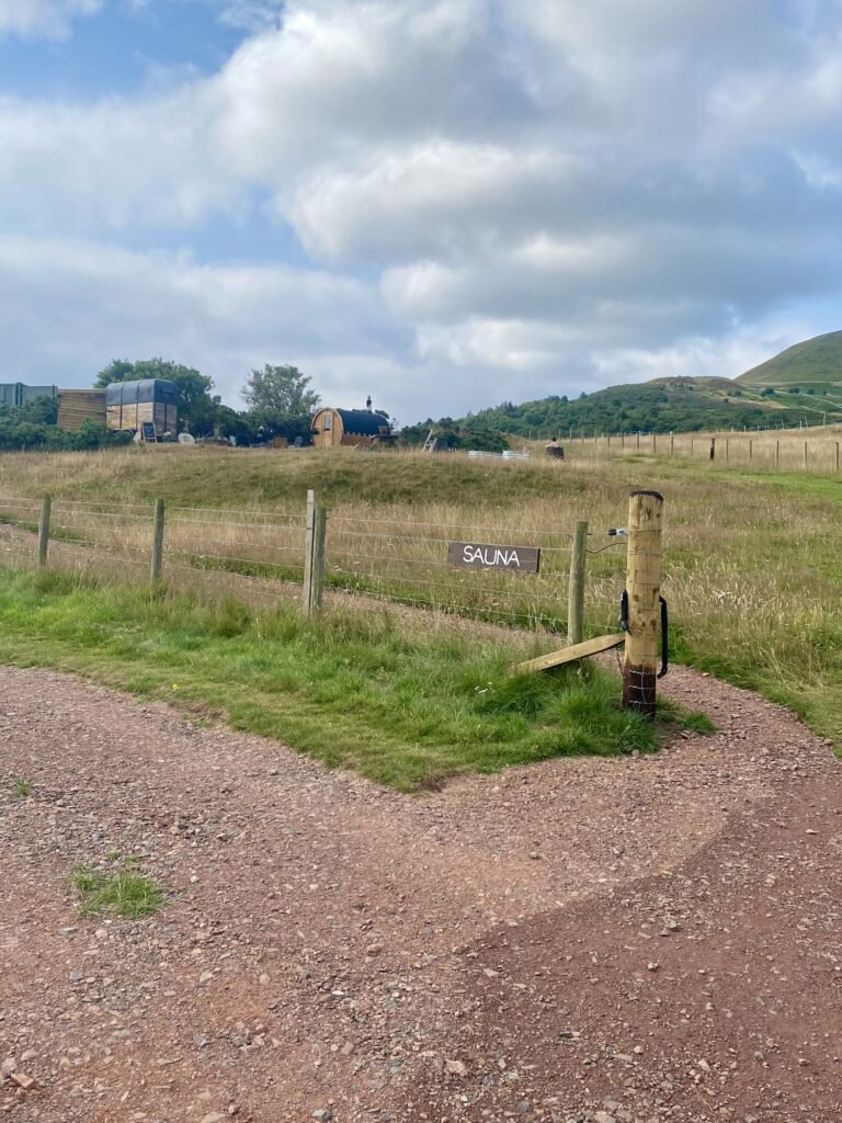 Pentland View Outdoor Sauna Edinburgh with sweeping views of the Pentland Hills