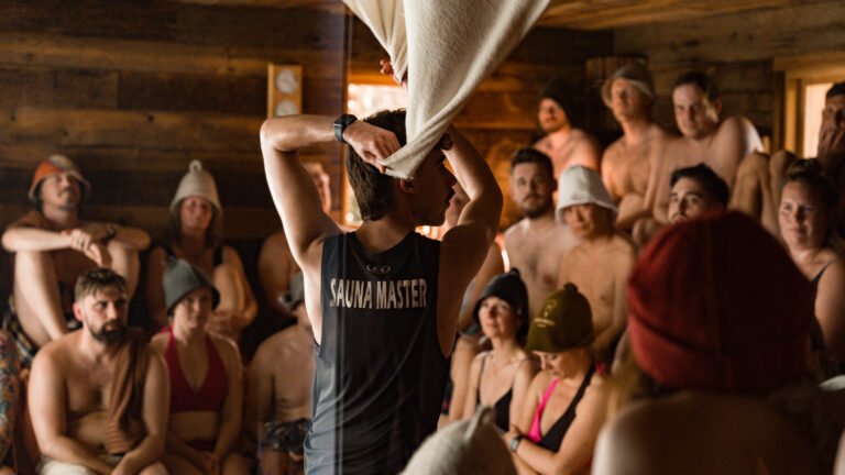 What is Aufguss — a sauna master performing at the UK Aufguss Championships