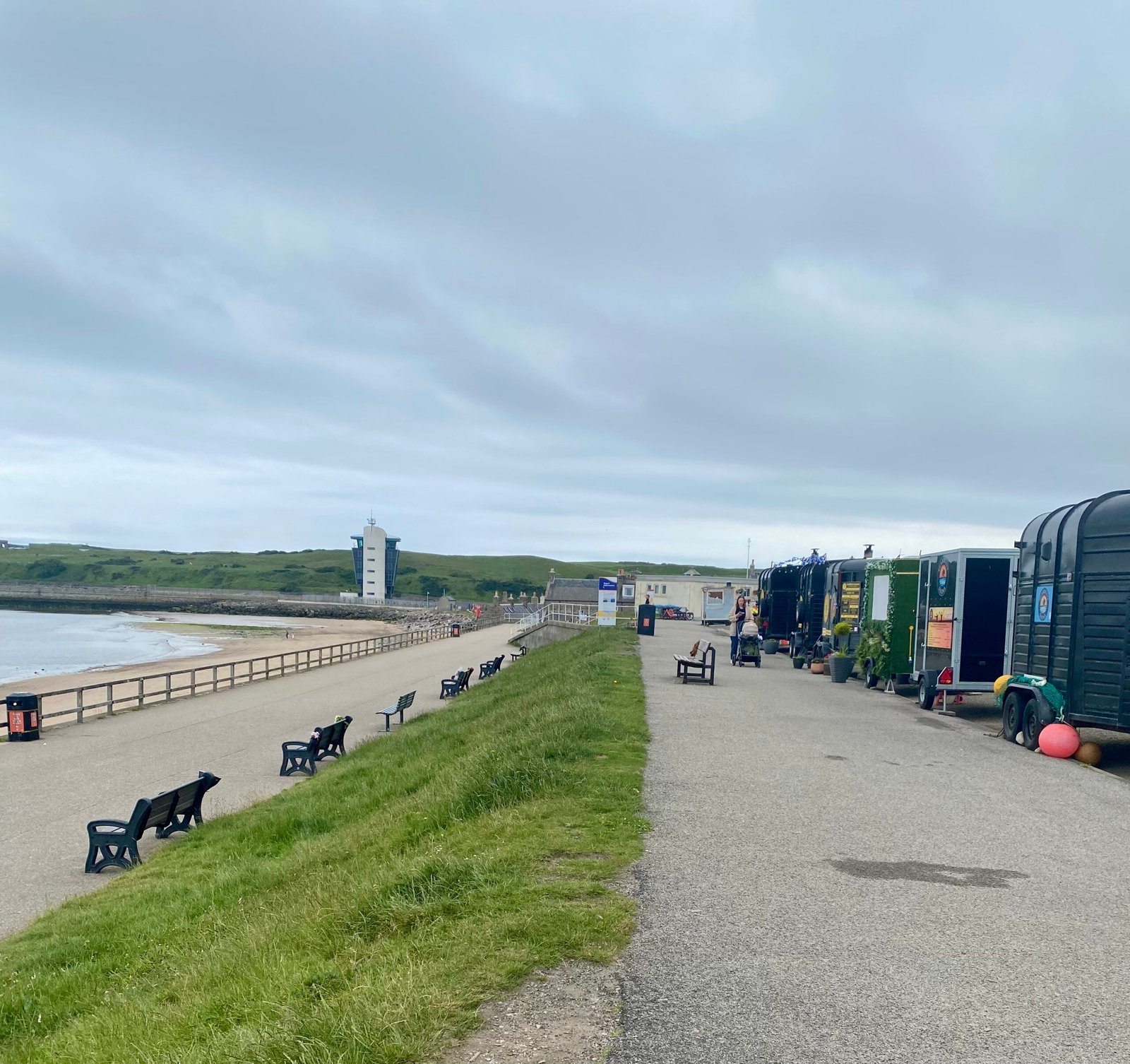 Seabiscuit Sauna horsebox sauna and changing hut on Aberdeen Esplanade